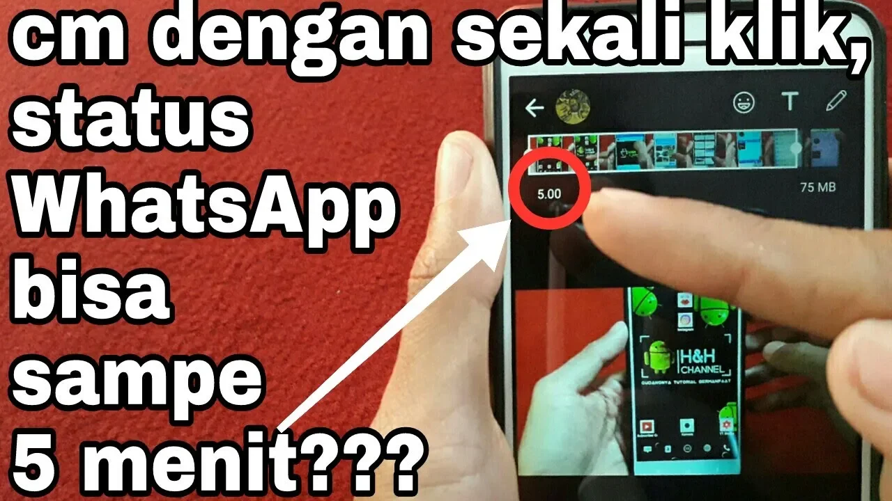 Cara menambah durasi status wa tanpa aplikasi.