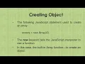 JavaScript Introducing Objects