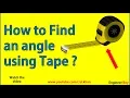 Student problem - How to find an angle using measuring Tape