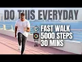 Download Lagu 5000 Steps Speed Walk at Home in 30 minutes| Fat Burn Walk