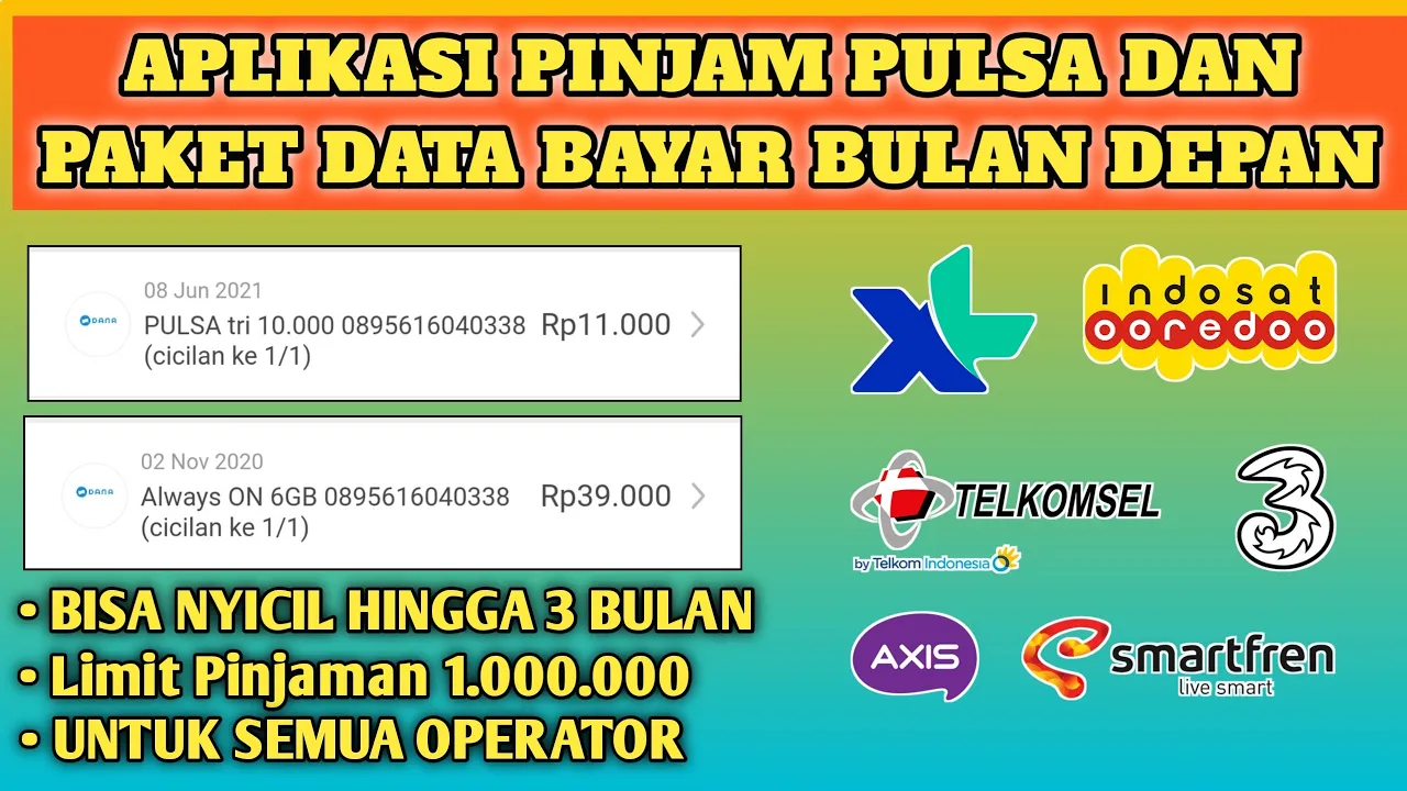 Terbaru Aplikasi Pinjam Pulsa Bayar Bulan Depan