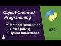 Object Oriented Programming Python MRO in Python Method Resolution Order Hybrid Inheritance