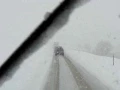Winter truck driving Trucking in Montana I-90 from Billings to Buffalo WY