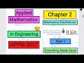 Applied Math Mechanical Oscillations Explained Second Order ODEs Simple and Damped Oscillations