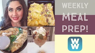 WEEKLY WW MEAL PREP COPYCAT PANERA ASIAN SESAME CHICKEN SALAD PUMPKIN PUDDING WEIGHT WATCHERS