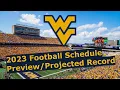 West Virginia Mountaineers 2023 Football Schedule Record