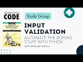 Input Validation in Python Automate the Boring Stuff