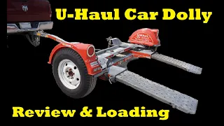 100 UHAUL Tow Car Dolly Hauler Trailer Review How To Load Tie Down Load a Vehicle