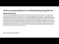 TVM An Automated End-to-End Optimizing Compiler for Deep Learning