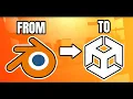 Blender to Unity Export 2025 Fix Axis Scale and Packed Textures FAST