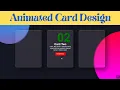 Real Glassmorphism Card Hover Design Card design html css