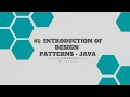 Introduction of Java Design Patterns Java WeTechie