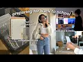 PREPARING FOR BACK TO SCHOOL shopping for ESSENTIALS whats in my college backpack study tips