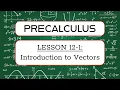 precalculus lesson 12-1 vectors