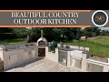 COUNTRY OUTDOOR KITCHEN DESIGN BIG GREEN EGG ALFA OVEN FIREMAGIC BEEFEATER