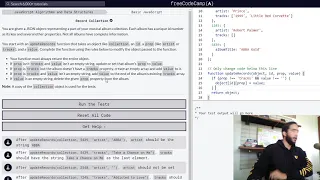 freeCodeCamp Record Collection Challenge JavaScript