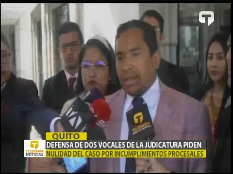 Defensa de dos vocales de la judicatura piden nulidad del caso por incumplimientos procesales
