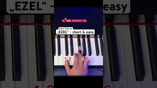 Ezel Piano Short Easy Mini Piano Tutorial Pianotutorial Learnpiano Pianolessons 