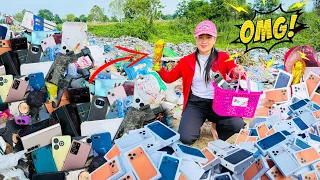 📱Good Day!! Found Broken Samsung Z Fold_iPhone 17PM And World Cup in Rubbish,Restore phone Oppo A3x