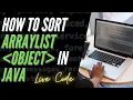 How to SORT an ArrayList in Java Java Comparator Stream Collections Sorting Dynamic Array
