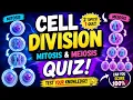 Cell Division Mitosis and Meiosis Quiz - Best Exam Review for Students Kids