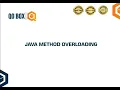 Java Method Overloading QO-BOX