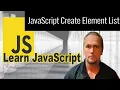 JavaScript Create Element List