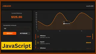 JavaScript Banking App - Full Project Tutorial HTML CSS JS Chart js With Source Code