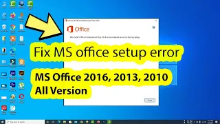 How to fix Microsoft office 2016 2010 2019 installation error during setup in windows 10