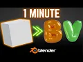 Create Inflated Text in Blender in 1 Minute