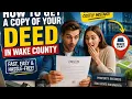 How to get a copy of your deed in Wake County