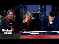 Peaches Stickyfingers Reporter confuses Christmas Elf name with stripper name live on air