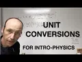 How to convert units in physics class