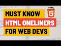 5 Powerful HTML Only One Liners to Supercharge Your Websites - No Javascript Required