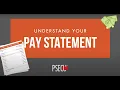 Understanding Your Pay Statement