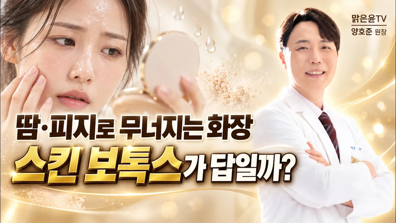 땀, 피지로 무너지는 화장, 스킨보톡스가 답일까
