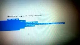 how to run java program without main