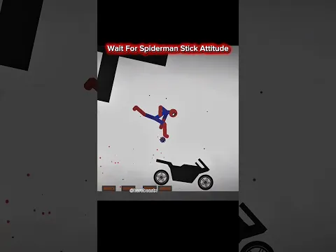 Wait For Spiderman Attitude ☠️ #stickman #spiderman #shorts