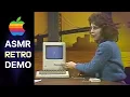 Unintentional ASMR Relaxing Retro Macintosh Demonstration 1984