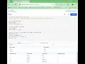 Using Online SQL Editor to Execute Simple SQL Queries