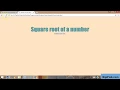 Javascript tutorials Square root App with Algorithm JS Part1