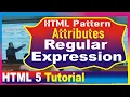 HTML Pattern attribute Regular Expressions on Input Fields Digit Special Char Case Sensitive