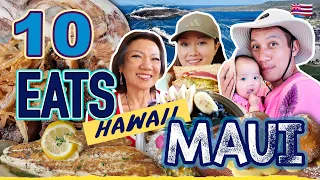 ULTIMATE WEST MAUI FOOD TOUR - 10 Lahaina Food Spots Legendary HAWAII Eats Best Cinnamon Rolls