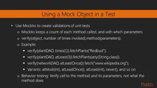 Test-Driven Android Remove Dependencies with Mockito packtpub com