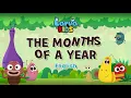 THE MONTHS OF A YEAR | LARVA KIDS | NURSERY RHYME | KIDS SONGS | 2 min | LEARNING SONGS