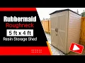 Rubbermaid Roughneck Resin Storage Shed 5 ft x 4 ft