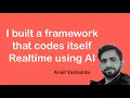 I have Built a Full Stack Python and Javascript Framework that codes itself using AI