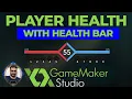 player get damage from enemy and show it in health bar in gamemaker studio