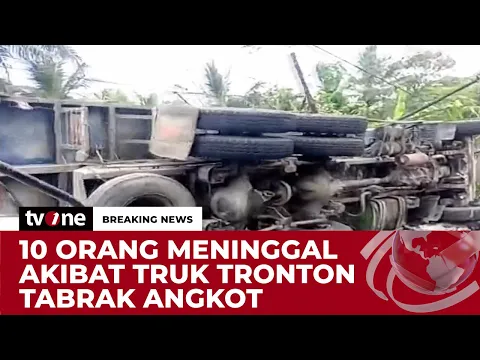Truk Tabrak Angkot, 10 Meninggal Dunia