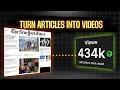 How To Turn Articles and Blog Posts into YouTube Scripts in Seconds ScriptWiz Method